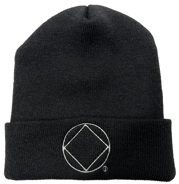Black Cuffed Beanie with NA Service Symbol (Glow)