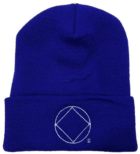 Blue Cuffed Beanie with NA Service Symbol (Glow)