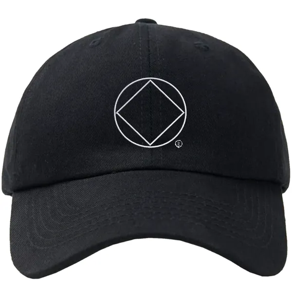 Black Adjustable Cap with NA Service Symbol (White)