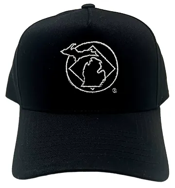 Black Adjustable Cap with NA Service Symbol & Michigan (White)