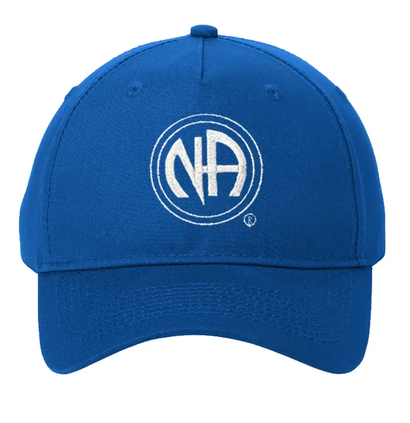 Blue Adjustable Cap with NA Logo (White)