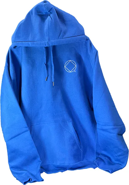 Blue Hoodie with NA Service Symbol (White)
