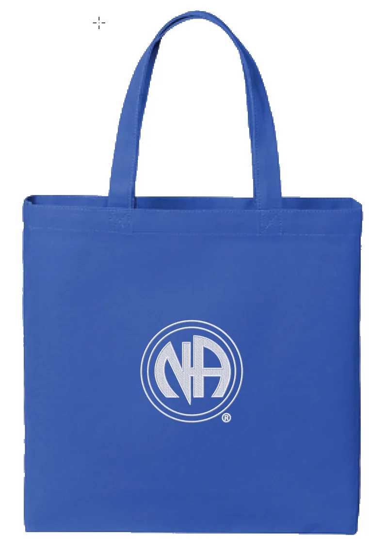 Blue Canvas Tote with NA Logo (White)