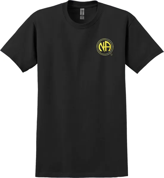 Black T-Shirt with NA Logo (Gold) Multiple Year