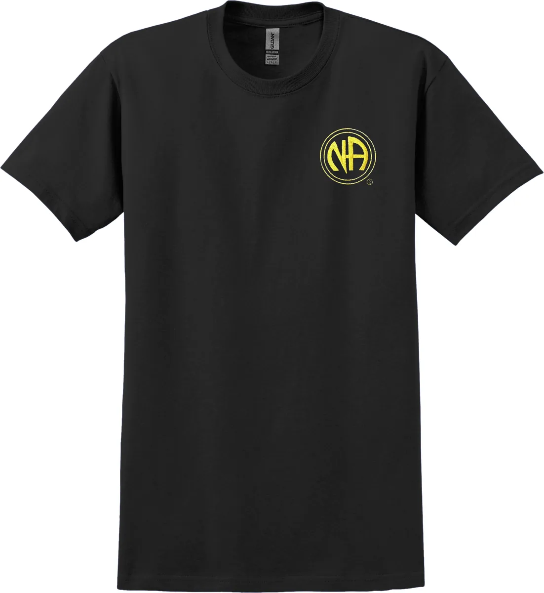 Black T-Shirt with NA Logo (Gold) Multiple Year