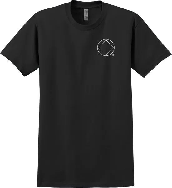 Black T-Shirt with NA Service Symbol (White)