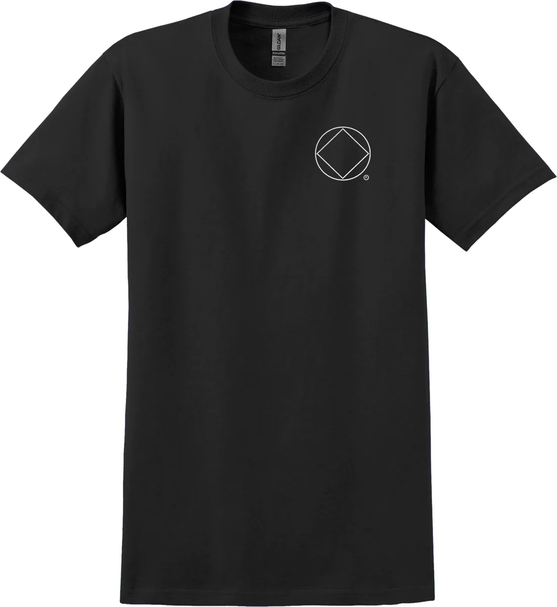 Black T-Shirt with NA Service Symbol (White)