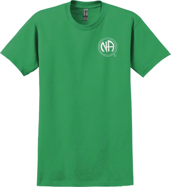 Green T-Shirt with NA Logo (White) (60 Days)