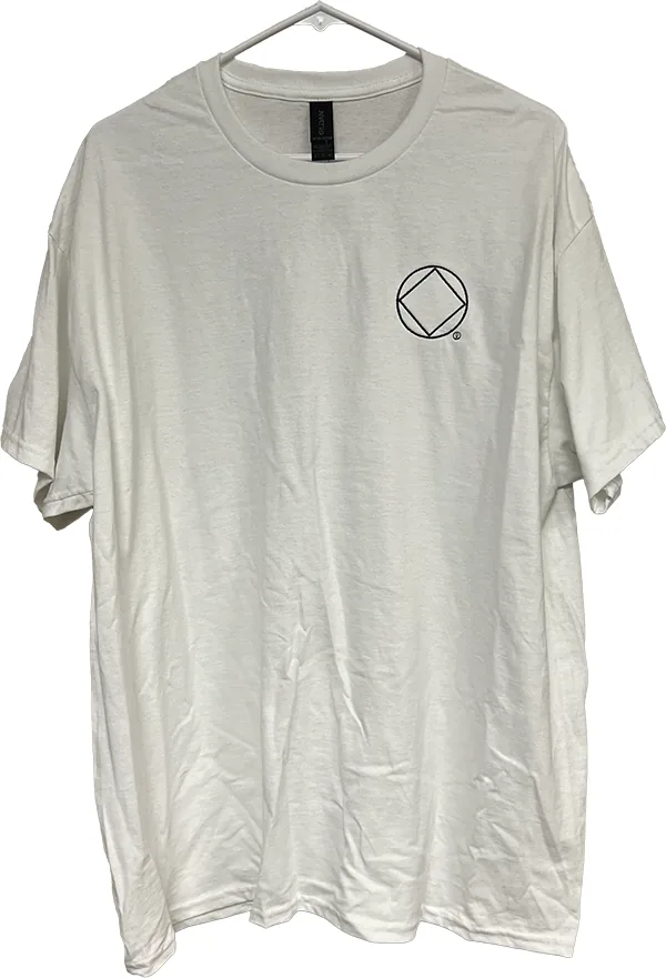 White T-Shirt with NA Service Symbol (Black)